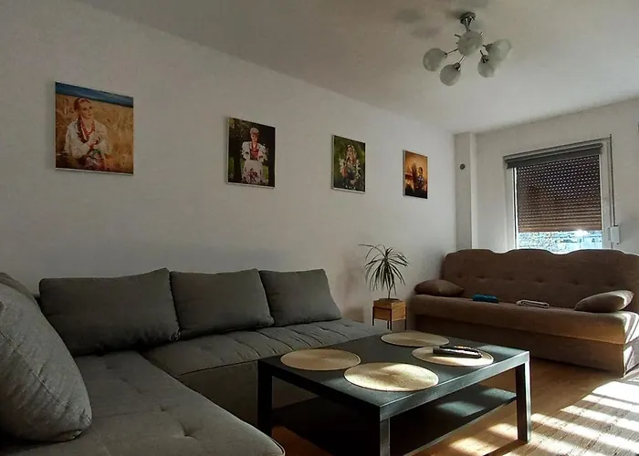 Juki, Mieszkanie Obok Katowice Wynajem Na Doby, Krotkoterminowy, 2 Balkon, 50m2,- Po Kapitalnym Remoncie 2-ga Sypialnia Jest Czescia Salonu Blisko Centrum Leczenia Oparzen 2,5 Km * Siemianowice Śląskie